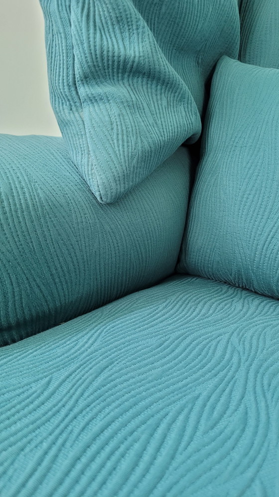 Image 1 of Cassina 'Portovenere' Lounge Chair with Ottoman - Vico Magistretti - Italy, 1980s