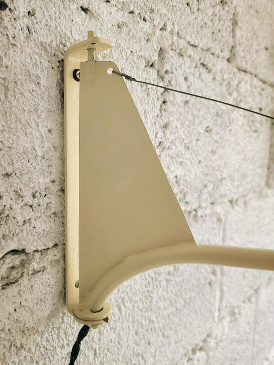 Image 1 of lampada da parete mini-Jib - stile Jean Prouvé - ispirazione nautica