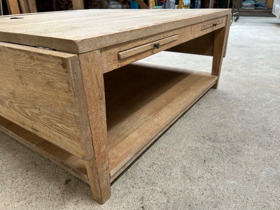 Wooden coffee table with extendable tops, ID Antiek, Brown, Vintage (photo 2 of 10)