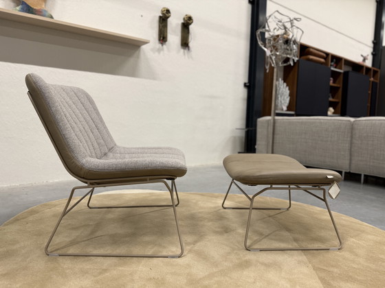 Image 1 of Bert Plantagie Draat Armchair With Footstool