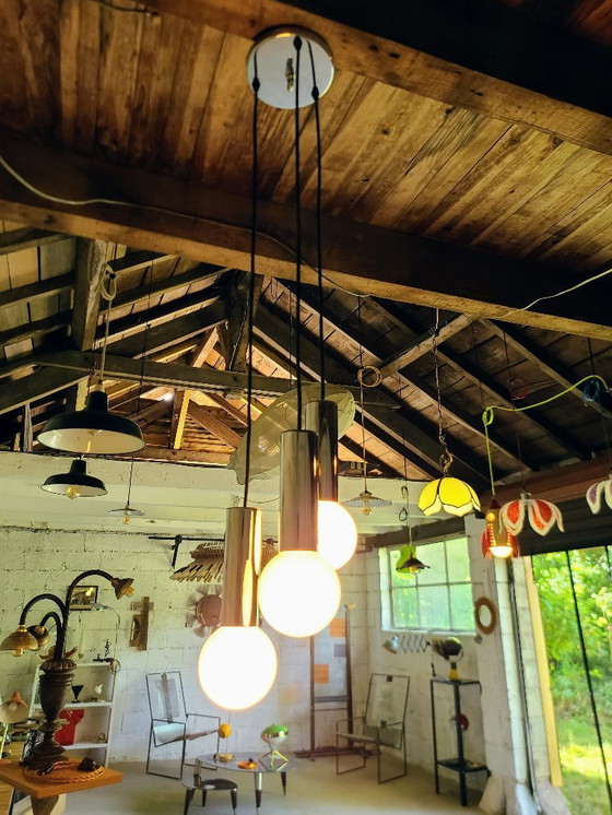 Image 1 of Thorn waterval hanglamp chroom uit 1980