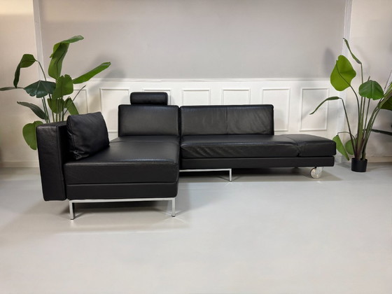 Image 1 of Brühl Fourtwo Sofa Leder Schlafsofa Four Two Schwarz