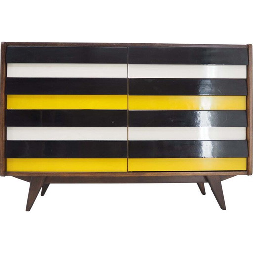 Commode vintage en bois et laqué par Jiri Jiroutek, Tchécoslovaquie 1960