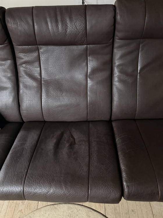 Divano scandinavo a 3 posti in teak e pelle – Divani 3 posti, Leather, Scandinavian (photo 7 of 10)