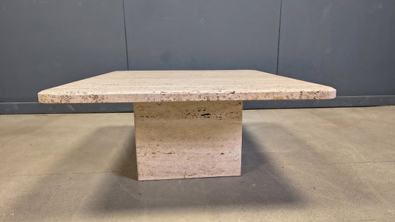 Image 1 of Vintage travertine coffee table, 1970s 