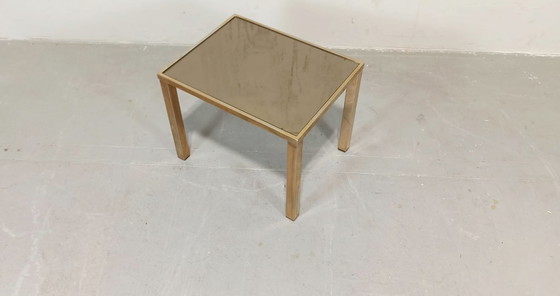 Image 1 of Belgo Chrom Dewulf smoked glass side table 