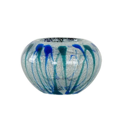 Glasvase, dänisches Design, 1970er Jahre, hergestellt in Dänemark