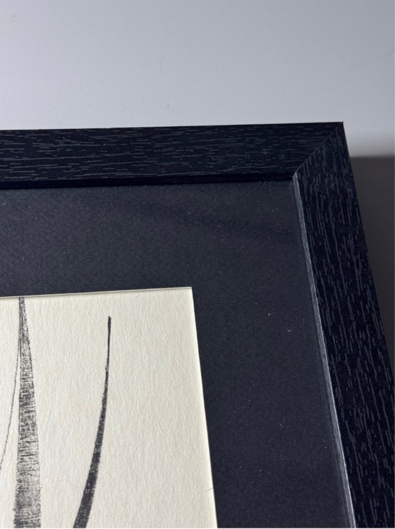 Image 1 of Eugène Eechaut - Original ink drawing – 1969 – Unique work – Framed