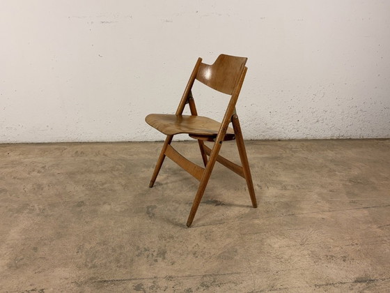 Image 1 of SE18 klapstoelen van Egon Eiermann voor Wilde & Spieth, set van 3