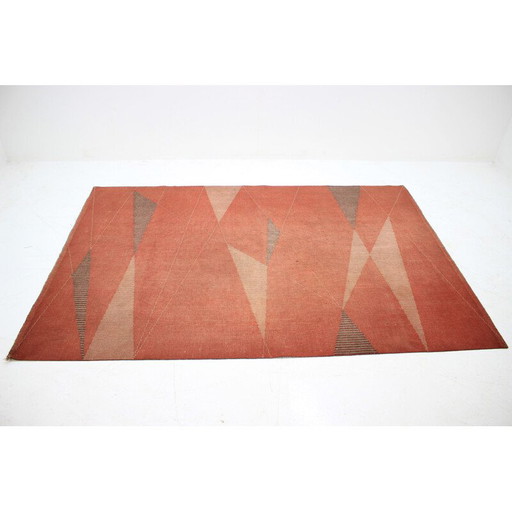 Vintage geometric carpet ,1950
