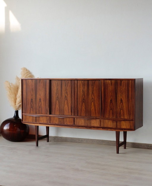 Skandinavisches Highboard aus Palisanderholz – Entwurf von E.W. Bach (1960er Jahre)