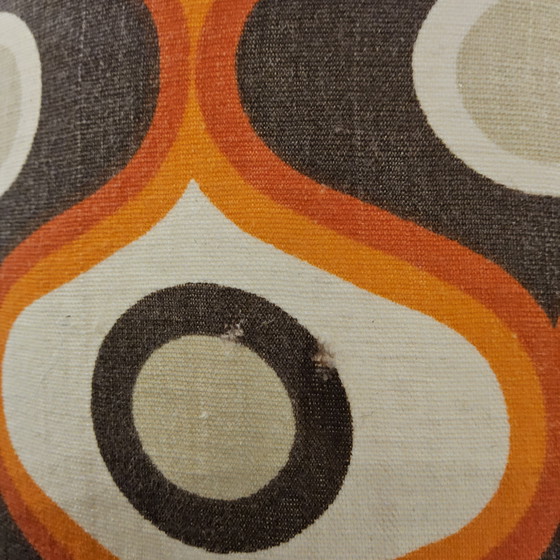 Image 1 of Lampe de table Fat Lava en céramique (70s) Lampe Scheurich West Germany (1970) abat-jour à motifs