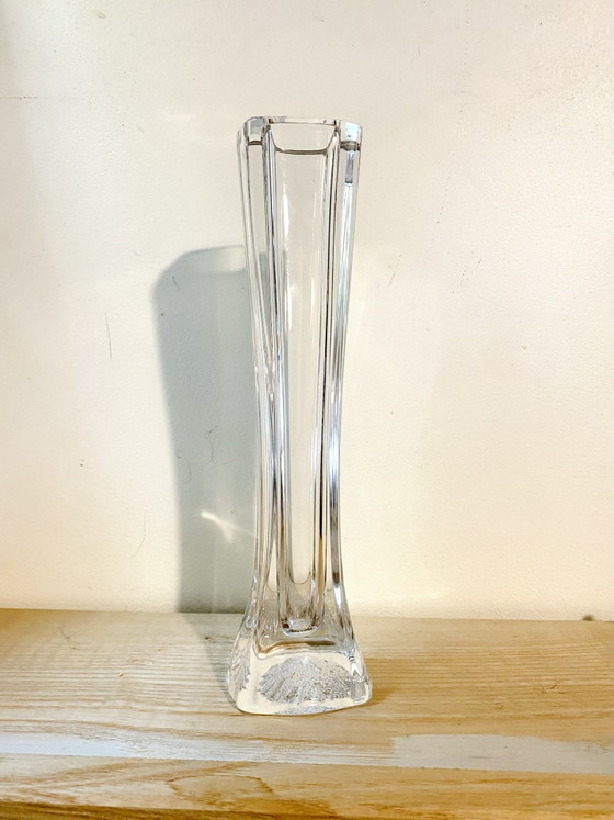 Vaso soliflore in cristallo Daum France, Vasi, Trasparente (foto 5 di 6)