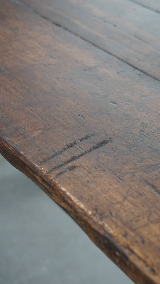 Image 1 of Mesa de comedor antigua XXL de madera de álamo del siglo XVIII