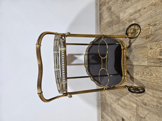 Carrello bar francese vintage di Maison Jansen, anni '60 – Carrelli bar, Brass, Hollywood Regency (photo 18 of 21)