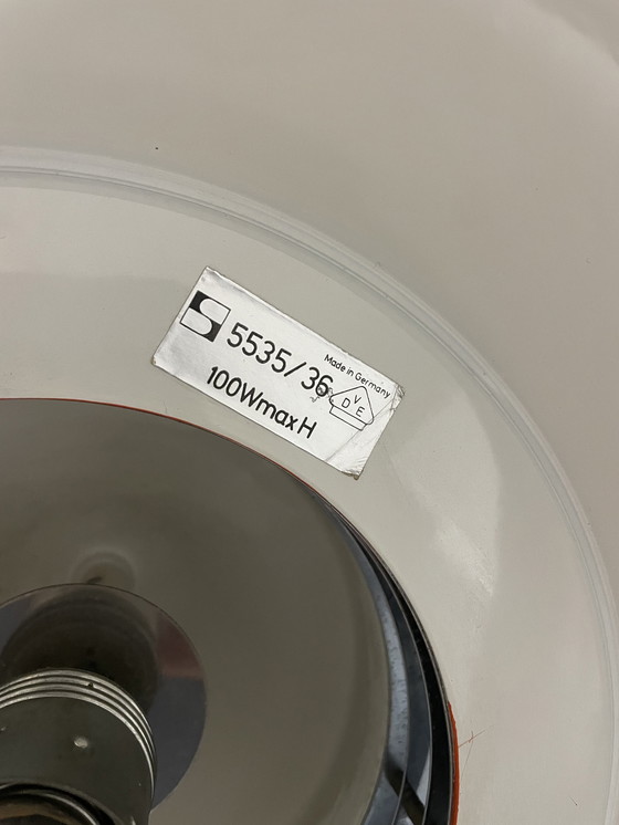 Image 1 of Abat-jour vintage Staff Leuchten laqué orange, modèle 5535/36 - conçu par Alfred Kalthoff