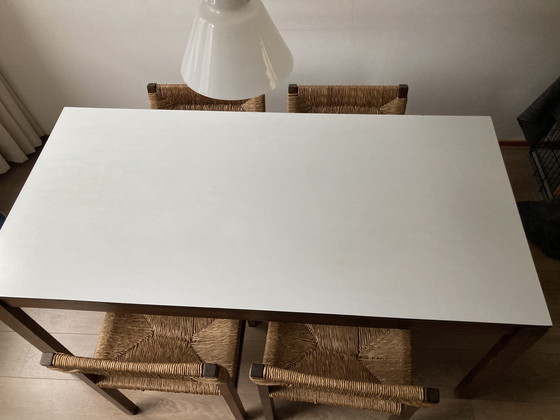 Image 1 of Eetkamerset tafel en zes stoelen Spectrum