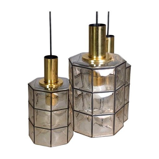 Glassworks Limburg ceiling light Brutalist lamp Glass spotlight