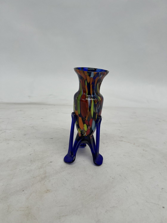 Image 1 of Vintage Fratelli Toso Murano Glass Vase