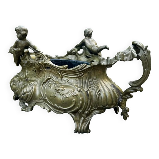 Macetas grandes para jardín de rocas, ángel Art Nouveau