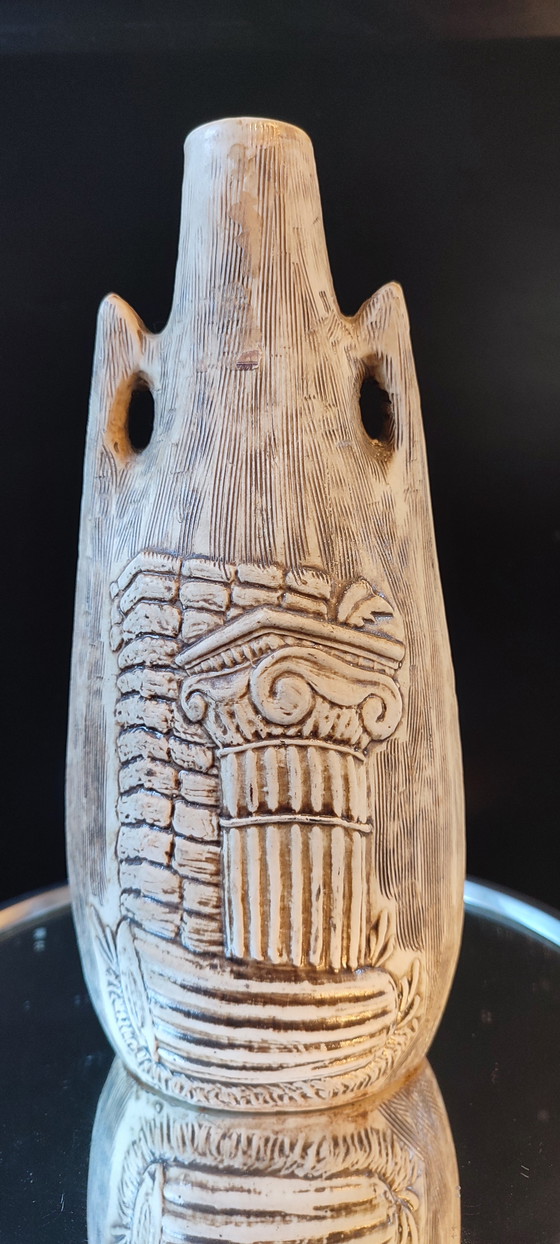 Image 1 of Vase signed Eva-Sud Mod. Dep vintage Italian ceramics