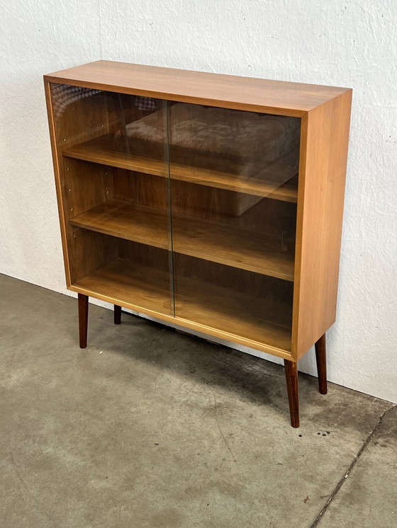 Image 1 of Vintage Wk Möbel Sideboard / Display Case, With Glass Sliding Doors. Germany 1970's