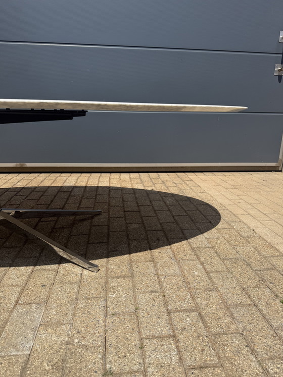 Image 1 of Original oval Florence Knoll dining table (244x137cm) Carrara