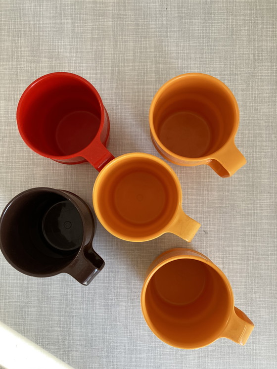 Image 1 of Set of 5 retro Mepal cups