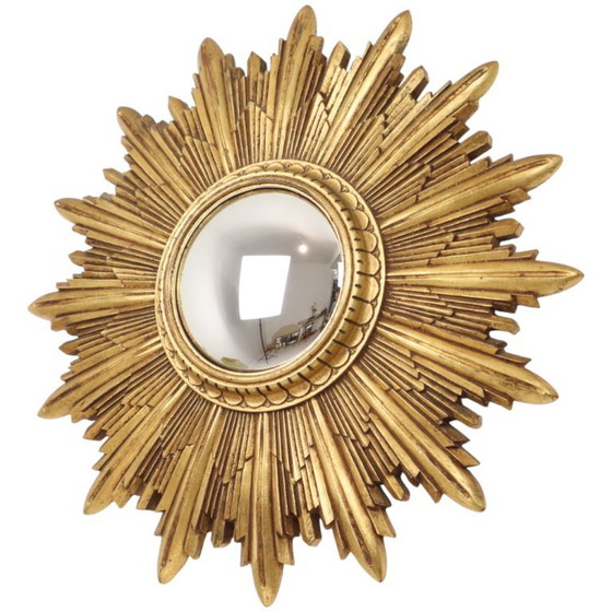 Bladgoud Zonnespiegel Sunburst Spiegel Hars 56cm – Plastic, Glass (photo 2 of 24)