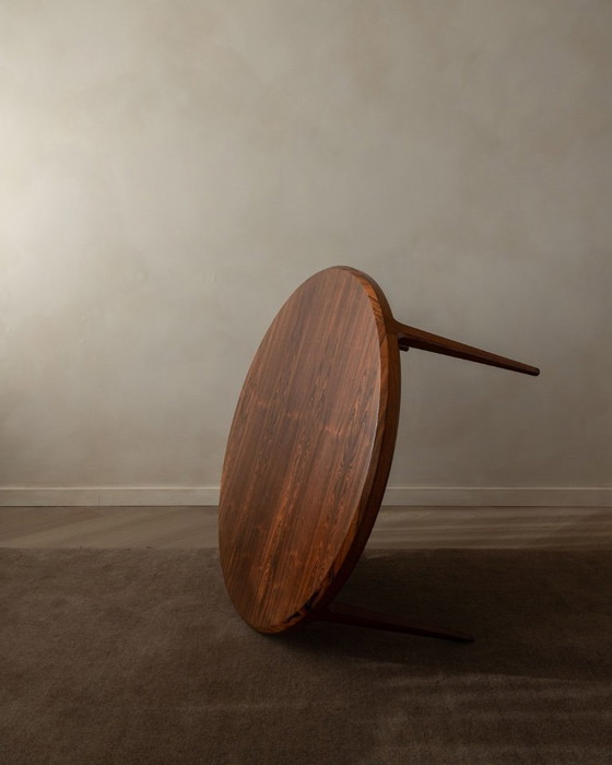 Image 1 of Mid Century Rosewood Round Coffee Table Model 283 by Johannes Andersen for CFC Silkeborg, 1960s