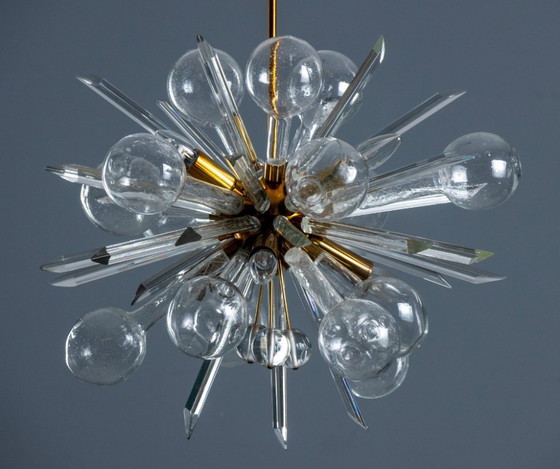 Image 1 of Kroonluchter EXPLOSE, René Roubíček, jaren 60-70, Tsjechoslowakije