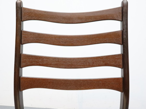 Image 1 of Deense vintage eetkamerstoelen eikenhout natureltint 