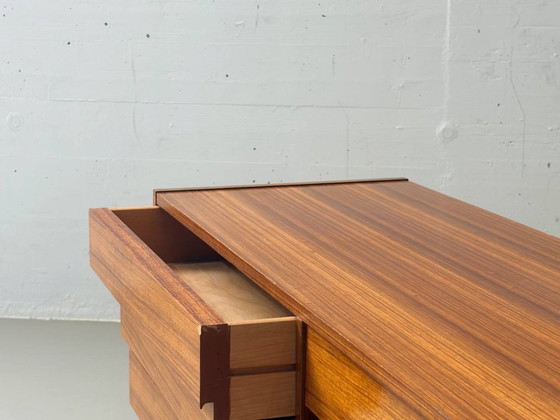 Image 1 of Mid-century lowboard with walnut drawer fronts, 1960s