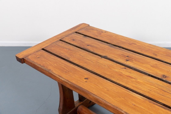 Image 1 of Mid-Century David Rosen massief grenen tafel ‘Berga’ van Nordiska Kompaniet, Zweden, jaren 50