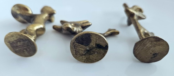 Walter Bosse / Herta Baller – Trio De Figurines Animalières En Laiton – Années 1950 – Sculptures, Brass (photo 7 of 8)