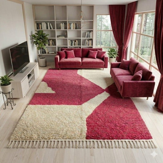 Grand tapis bérbere ambachtelijk en laine 400cmx300cm – &Tradition, Vloerkleden en tapijten, Cotton (photo 5 of 6)