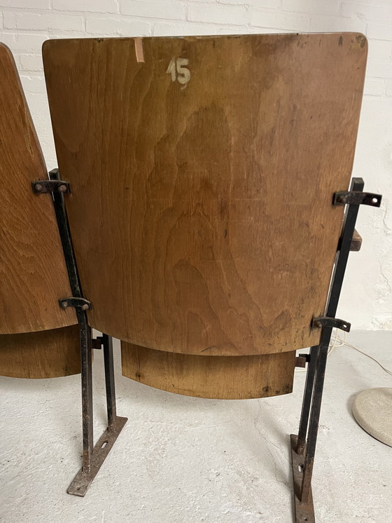 Image 1 of Sedie da teatro sedie da cinema vintage Artdeco antiche