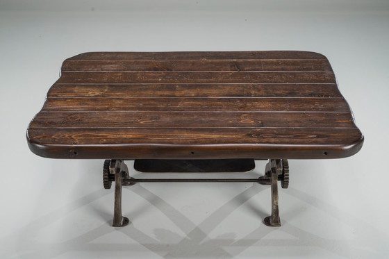 Image 1 of Vintage industriële salontafel, jaren 50