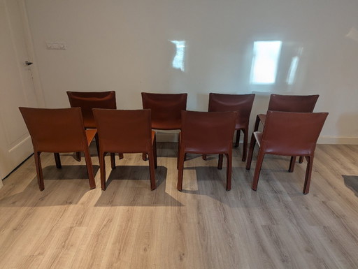 8 eetkamerstoelen Cassina Cab 412