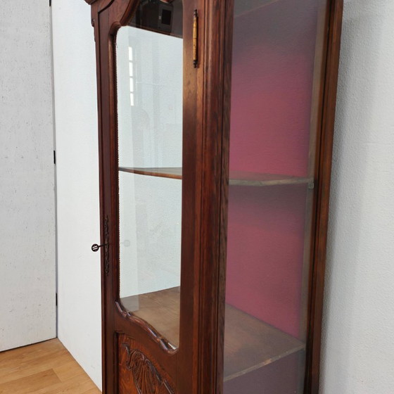 Image 1 of Vintage Antieke Vitrinekast Landelijke wandkast