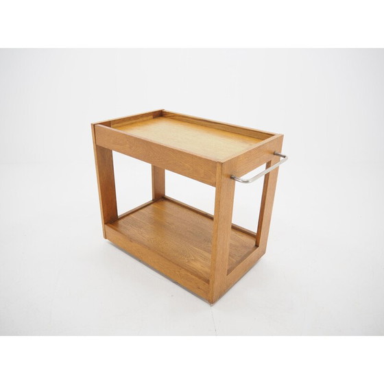 Image 1 of Vintage wooden bar cart, Czechoslovakia 1970