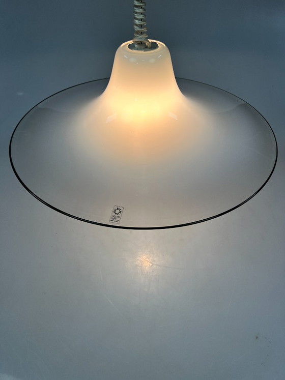 Image 1 of Vintage Murano Glass Pendant Lamp, Renato Toso for Leucos Italy, 1970s