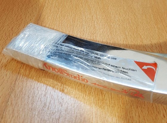 Image 1 of KNOLL SET BARCELONA NEW-NEVER USED Cognac leather design L. Mies Van der Rohe & Lilly Reich 1929