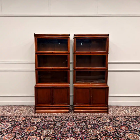 Acquistare un set di librerie inglesi originali Globe Wernicke? - Ampia scelta!, Ottone, Legno, Marrone (foto 2 di 15)