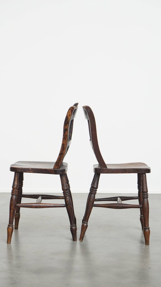 Image 1 of 2 x Antiker englischer Oxford Ess-/Küchenstuhl