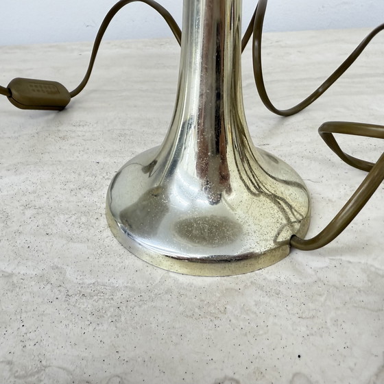 Image 1 of Set of 2 Aro leuchte table lamps with fabric shade , 1970s