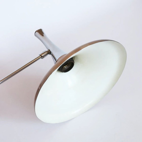 Image 1 of Lampada da parete vintage modello tromba cromata