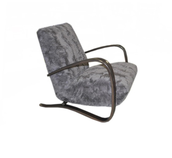 Set of Model H 269 Lounge Chairs by Jindrich Halabala, 1930s, Armchairs, Brown (photo 4 of 7)