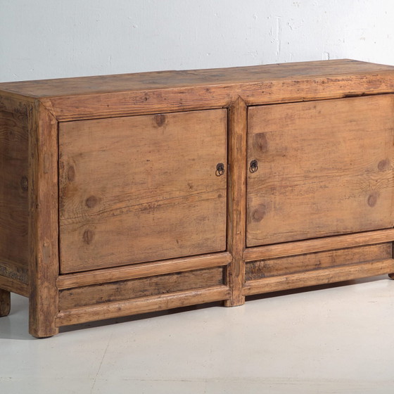 Antique sideboard in pine wood – China, circa 1930 – Iron (photo 4 of 40)