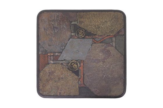 Image 1 of Paul Reinier Kingma. Pair of Brutalist-style tables. 1970s.